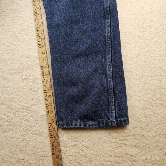 Rustler Jeans Men's 36x29 Blue Dark Wash Regular Fit Straight Leg Heavyweight - Picture 5 of 13